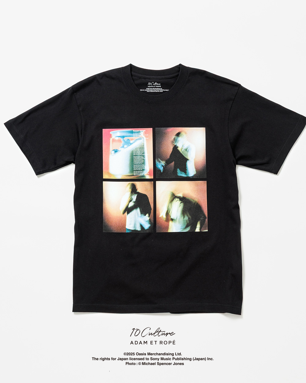 oasis 30th Tシャツ アダム エ ロペ　Morning Glory 黒 oasis 30th Tシャツ アダム エ ロペ Morning Glory 黒 oasis