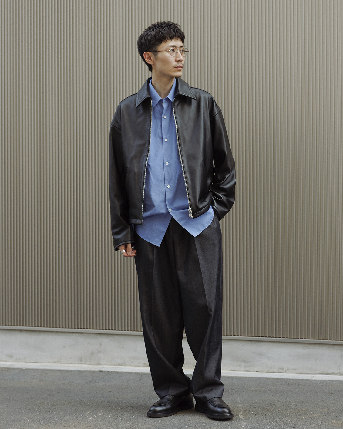 STYLING SAMPLE｜LUMB LEATHER JACKET / ADAM ET ROPÉ| ADAM ET ROPÉ