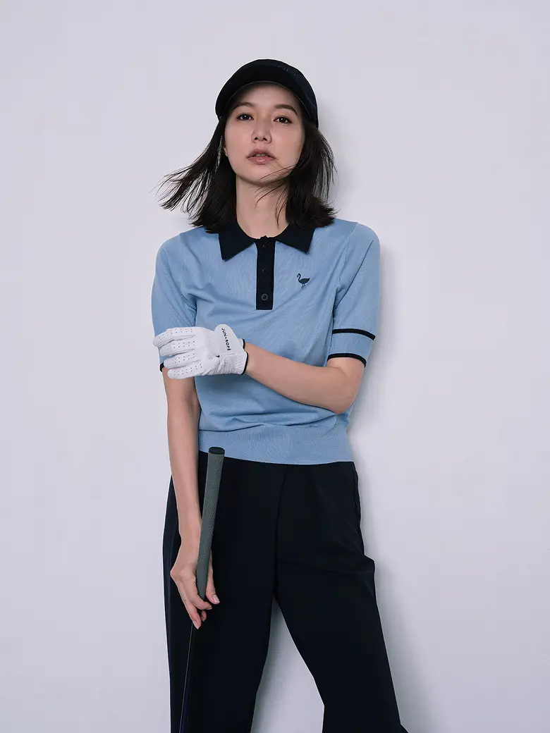 SUN VISOR、KNIT、PANTS着用イメージ その2