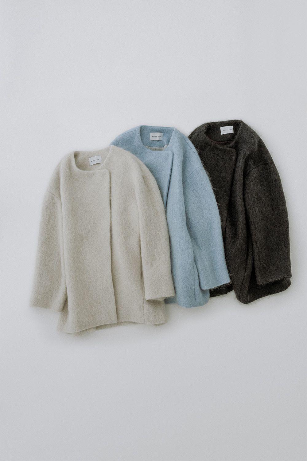 MOHAIR SHAGGY HALF COAT