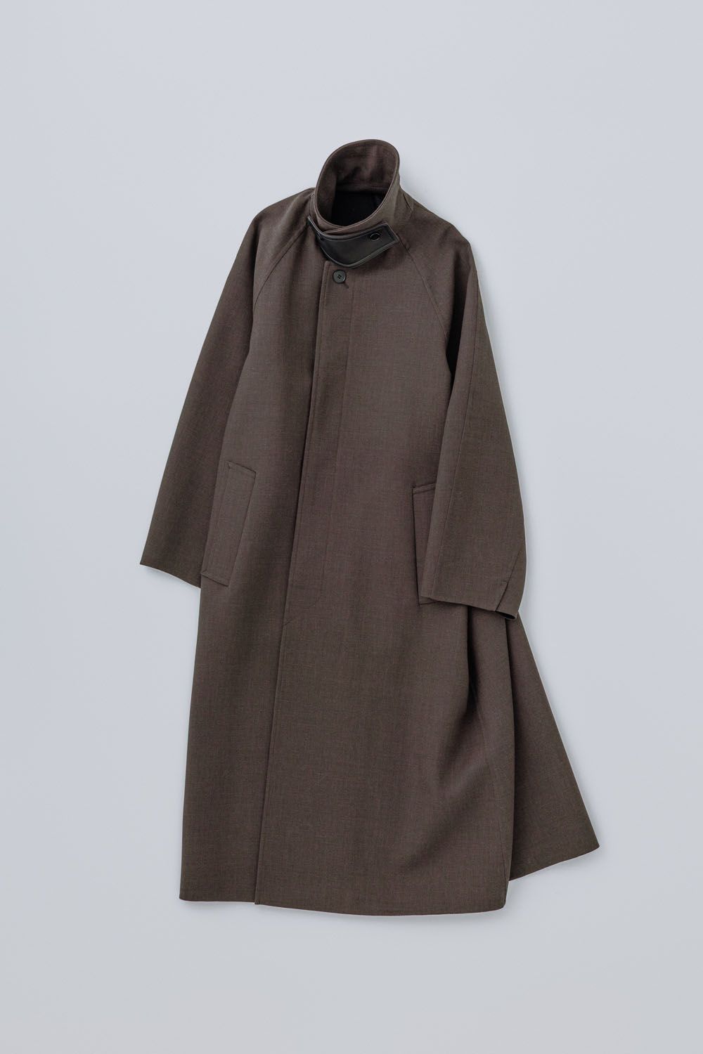 WORSTED WOOL REVERSIBLE BALMACAAN COAT