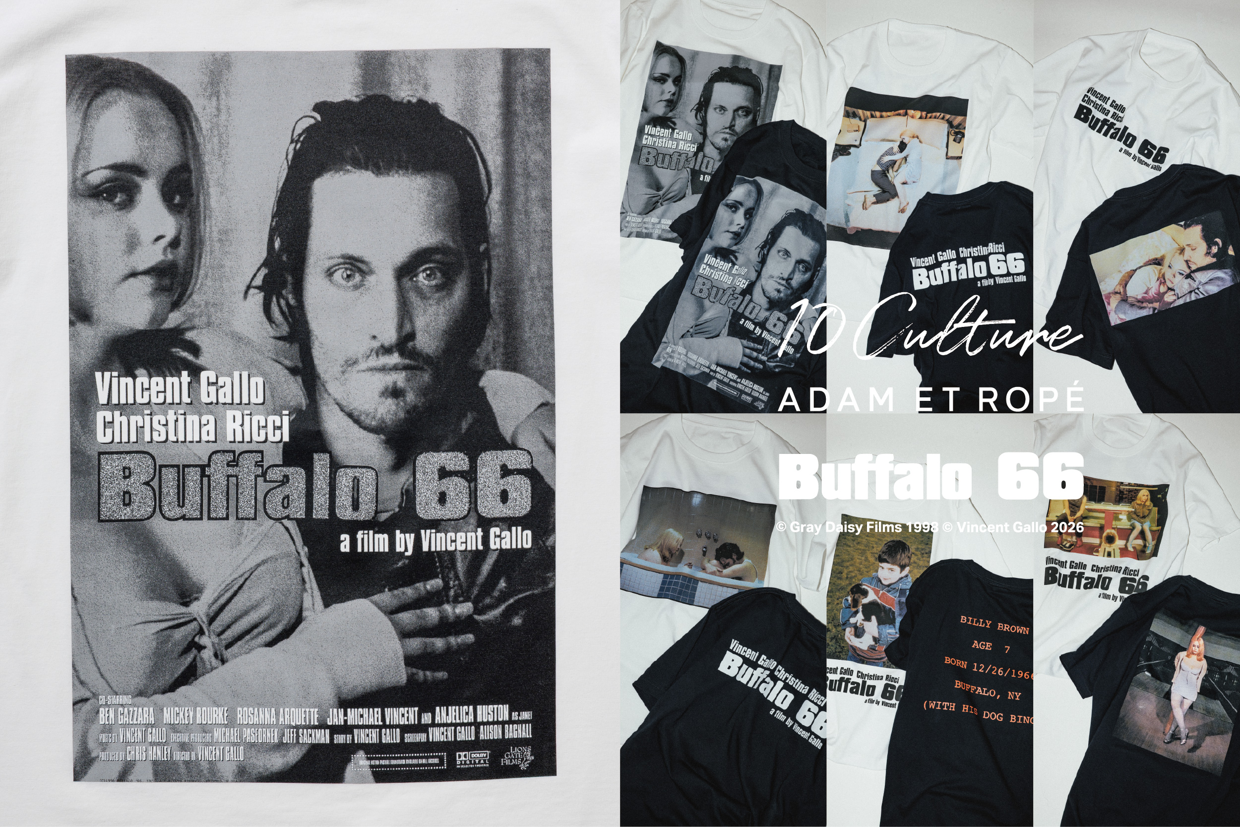 Buffalo '66 ヴィンセント・ギャロ関連セット Buffalo 66 × 10Culture for ADAM ET ROPÉ / ADAM ET ROPÉ | ADAM ET