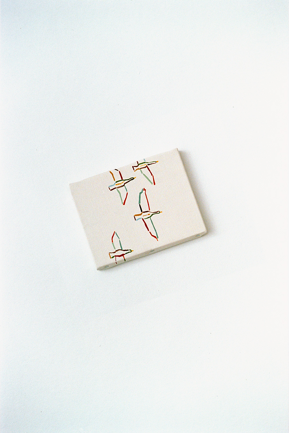 キャンバスに描かれた絵 タイトル「鳥」