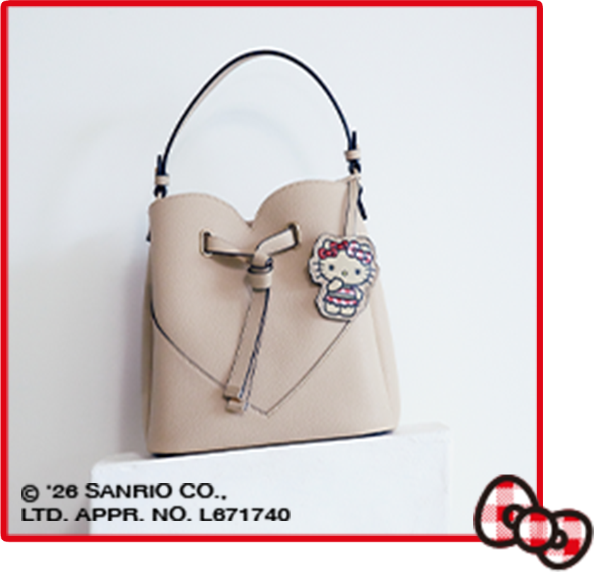 Heart-Cut Bag with Charm
