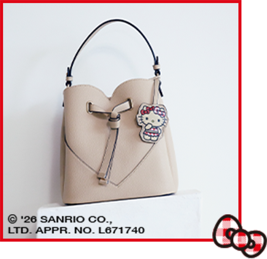 Heart-Cut Bag with Charm