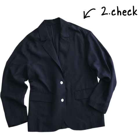 リネン混ジャケット