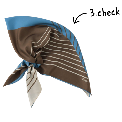 幾何学柄スカーフ