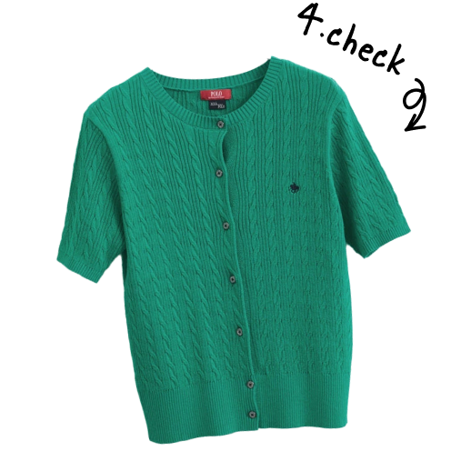 半袖カーディガン