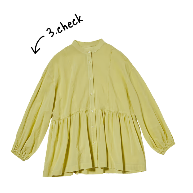 ペプラムシャツ