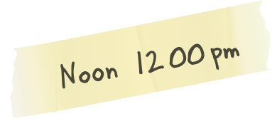 Noon 12:00pm