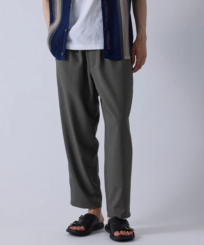 ドライポリワイドテーパードパンツ/軽量