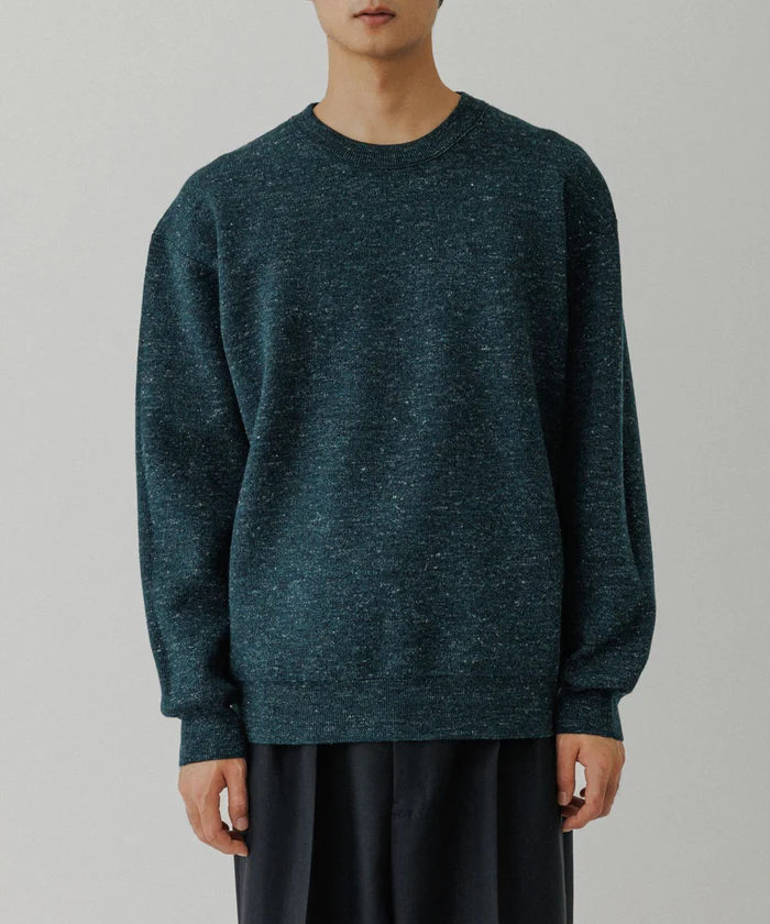 リネン ミックス リバーシブルニット