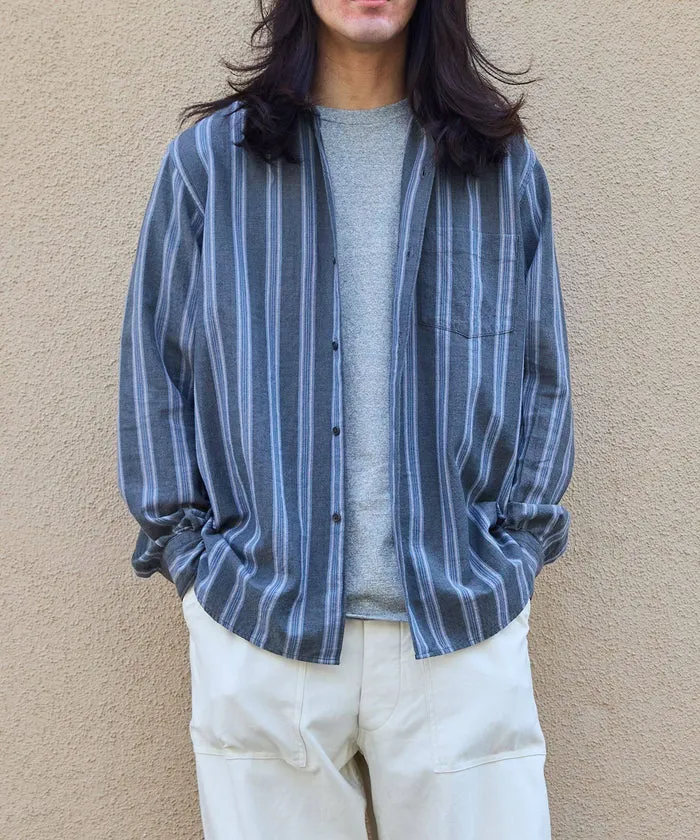 【WILD LIFE TAILOR】カディコットン ロングスリーブ レギュラーカラーシャツ / ロングシーズン着用可能