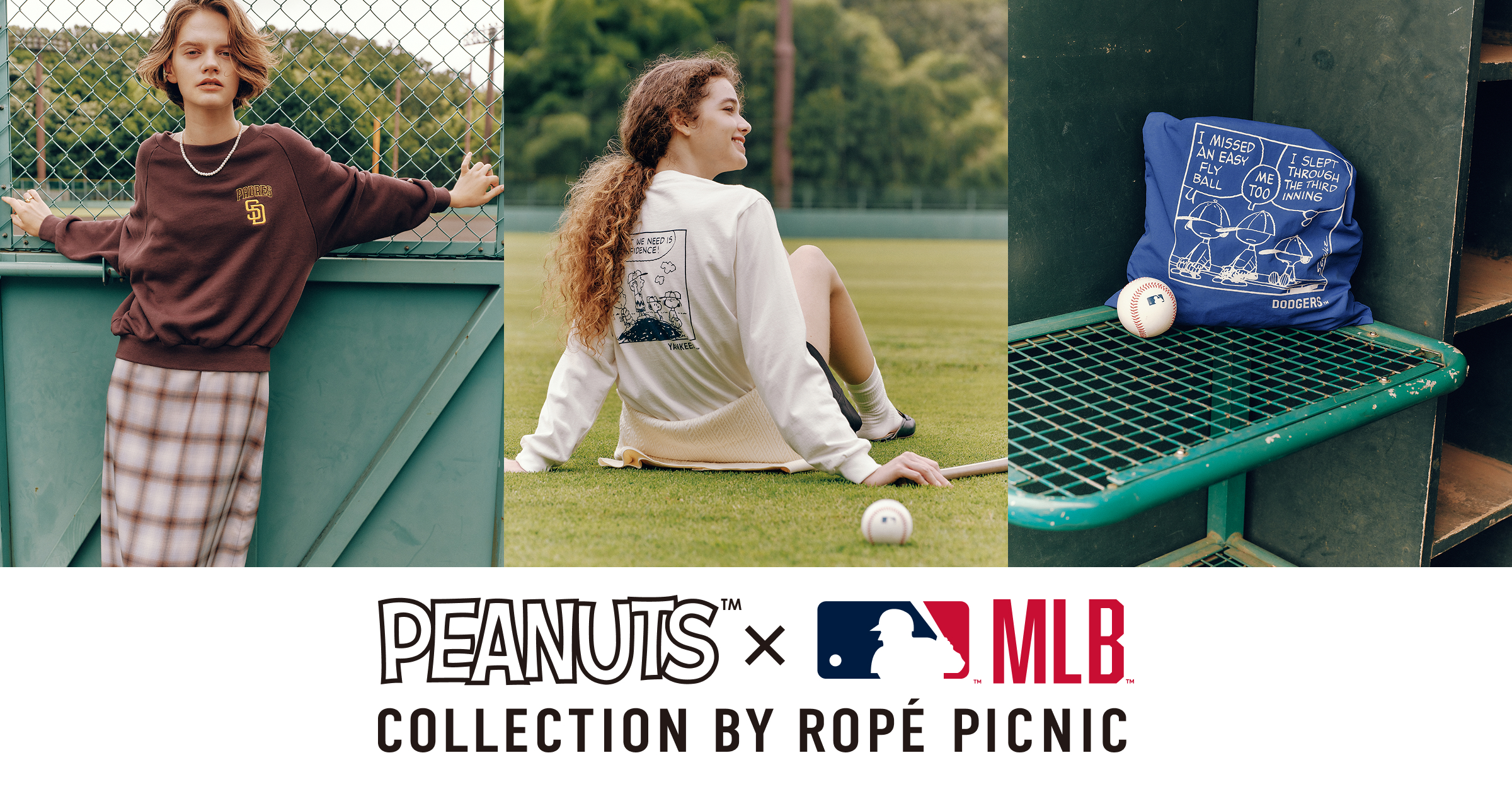 PEANUTS×MLB COLLECTION BY ROPÉ PICNIC
