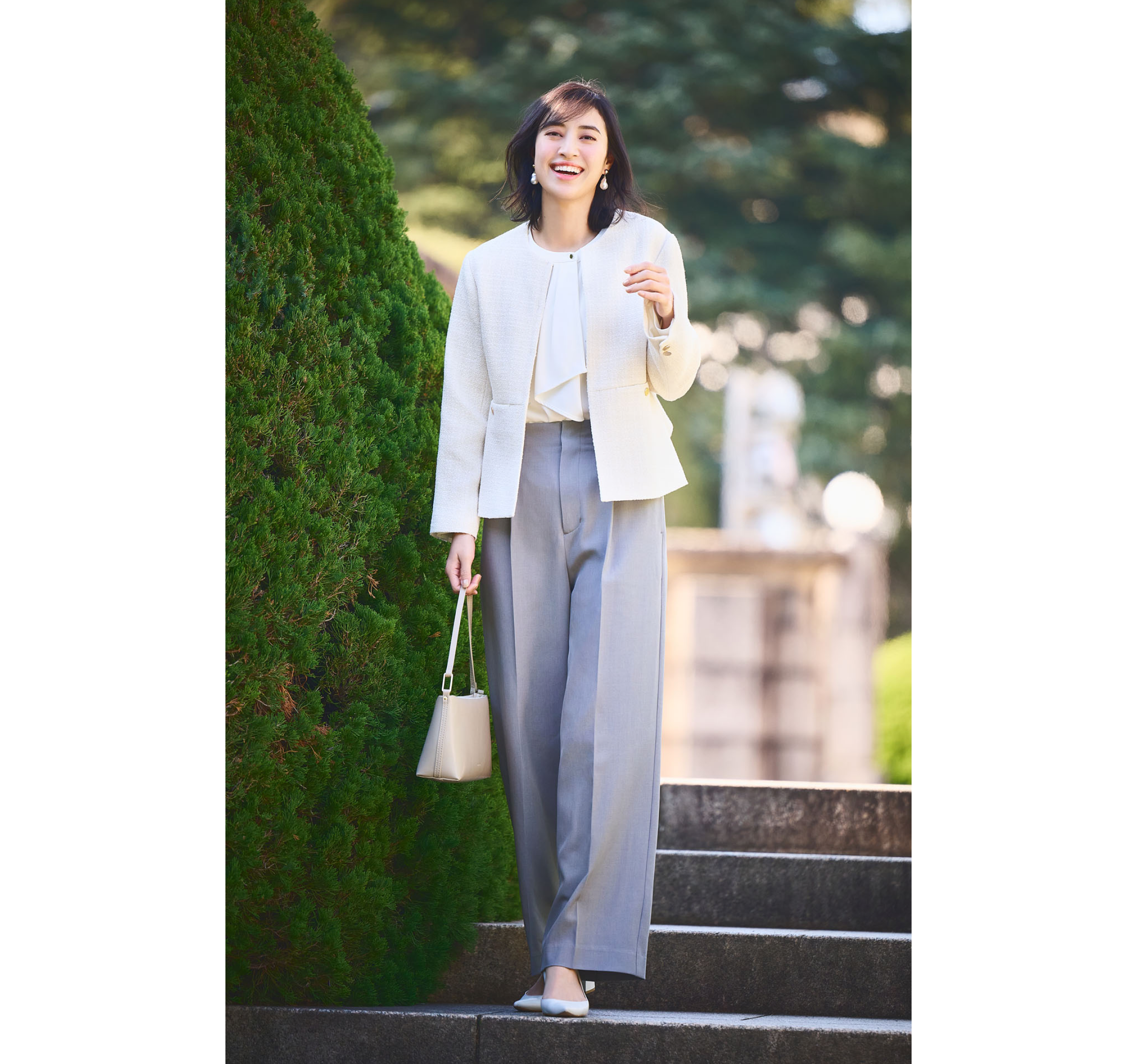 ツイードフレアジャケット　セレモニースタイル