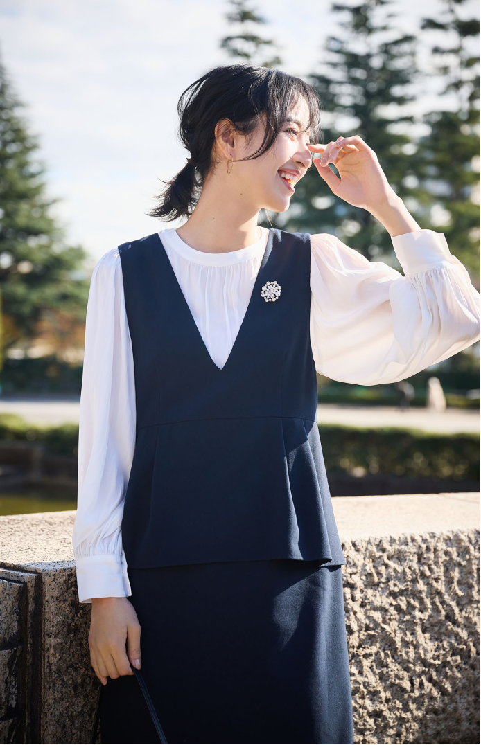 ペプラムジャンパースカート　セレモニースタイル