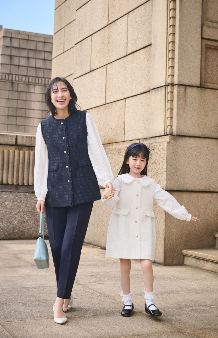 ツイードワンピース　キッズセレモニー