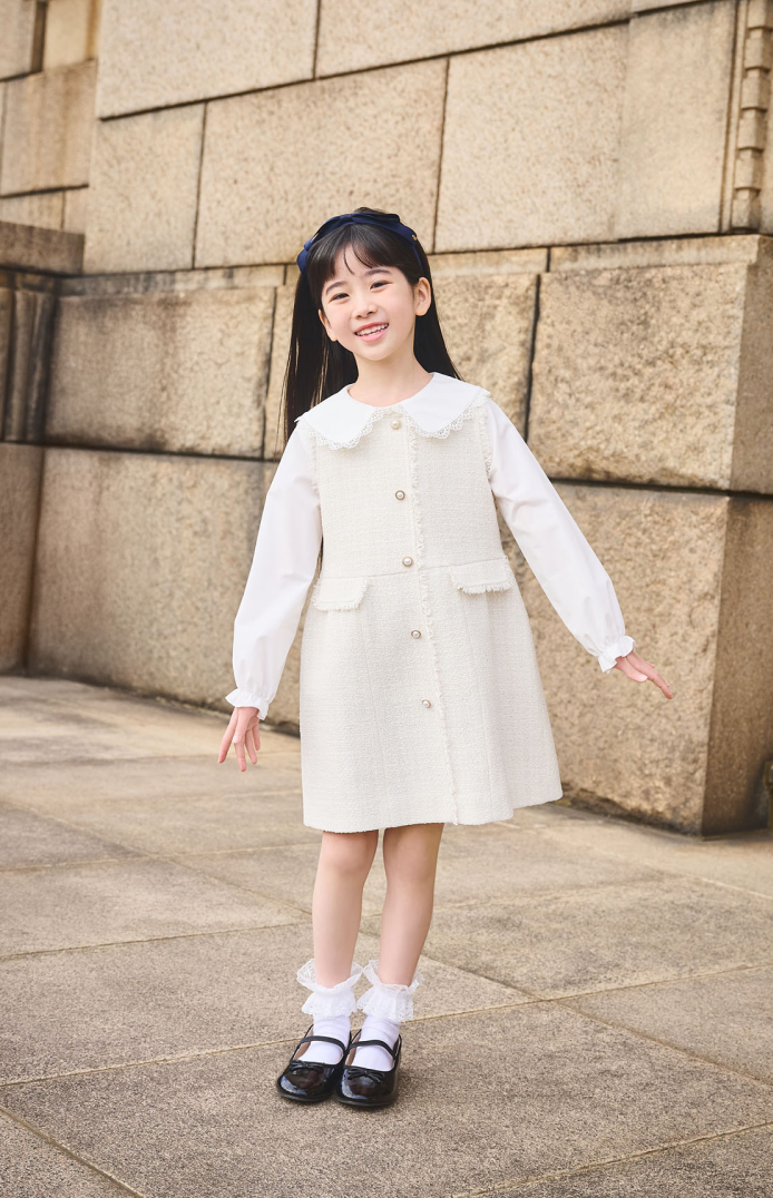 ツイードワンピース　キッズセレモニー