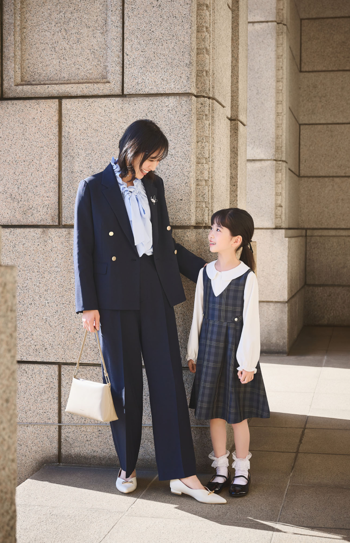 チェック柄ジャンパースカート　キッズセレモニー