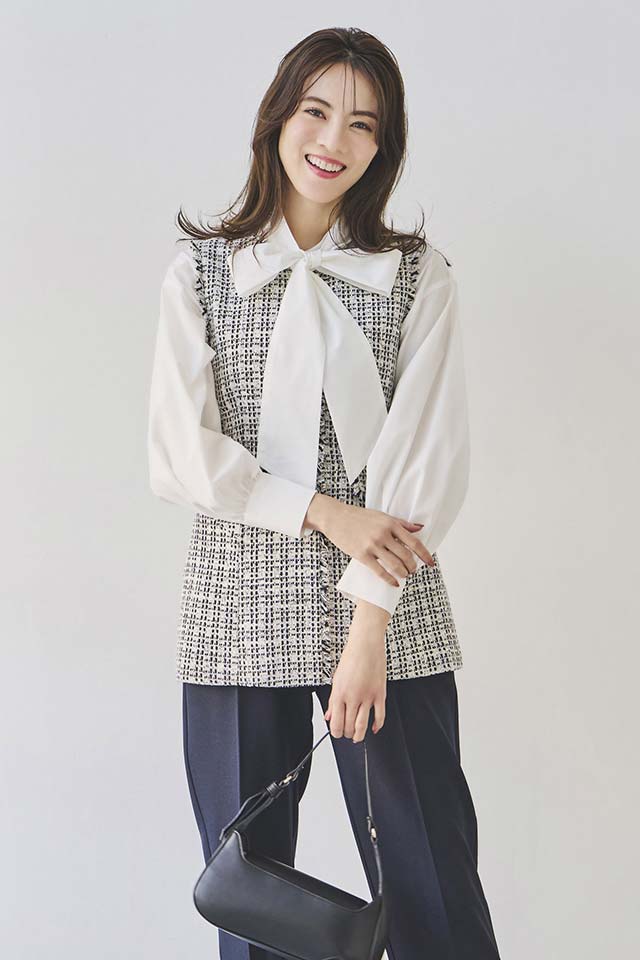 ロペピクニック/ベージュ×グレー・切替フレアーニットワンピース/３８ワンサイズ/ROPE PICNIC ROPE\u0027 PICNIC ロペピクニック -ファッション通販 FASHION WALKER