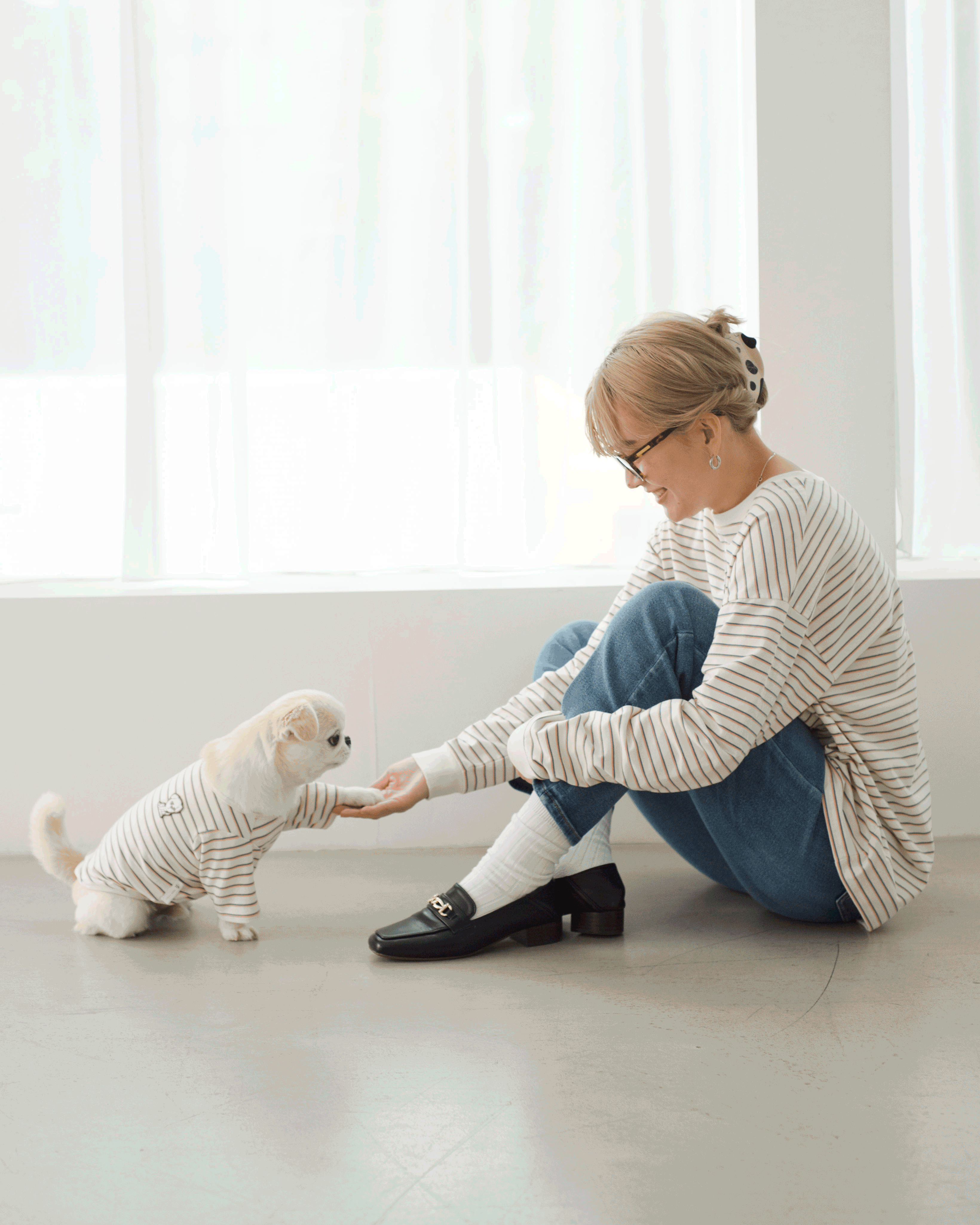 DOGマルチボーダーロンTee マルチボーダーロンTee
