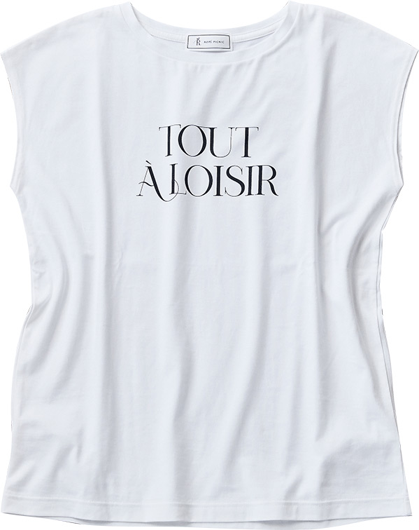 オーガニックコットンゼロスリーブトップス