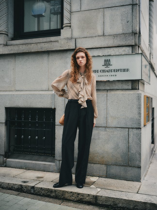 LOOK03 ブラックのパンツ