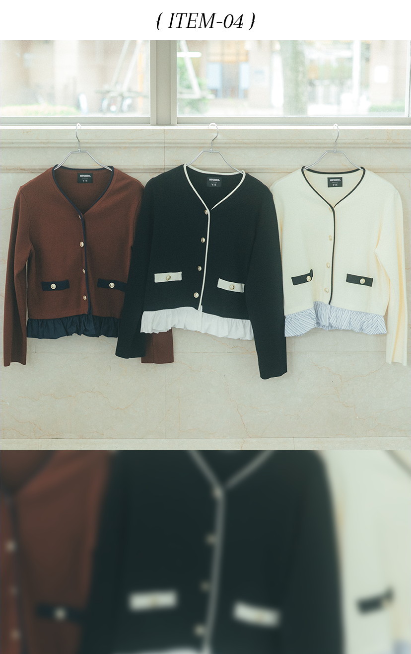 METAL-BUTTON DOCKING CARDIGAN
