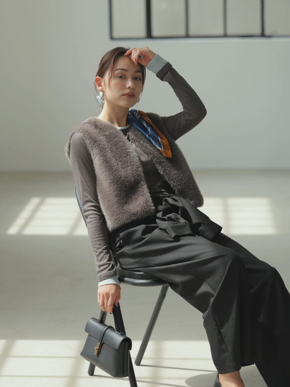 アソートフェイクファーベスト メイン画像