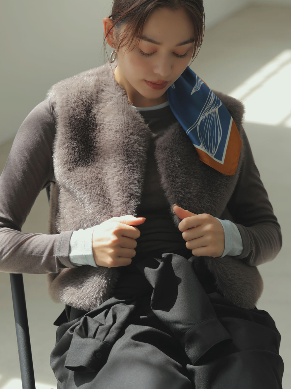 アソートフェイクファーベスト サブ画像2