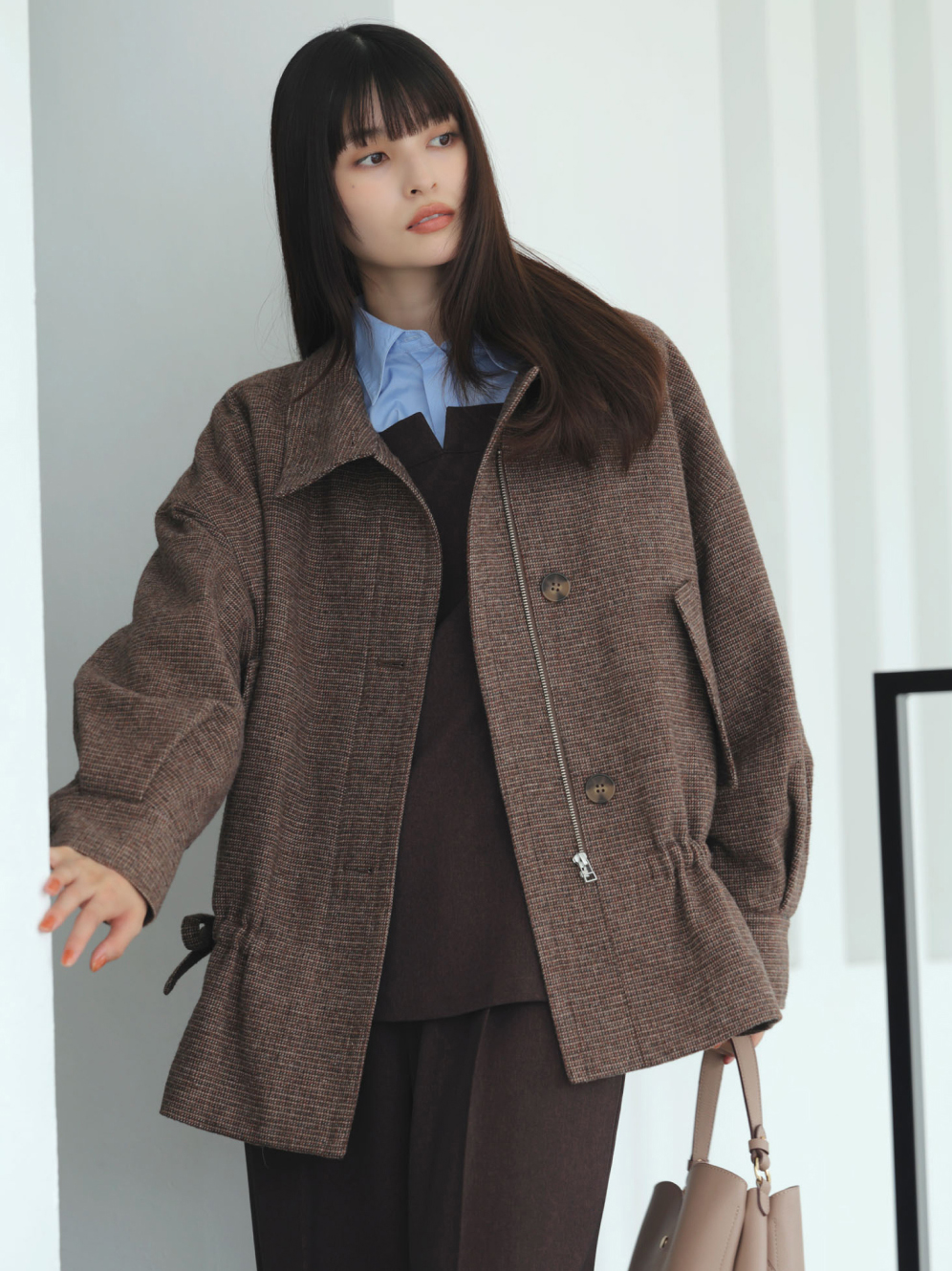 ドロストペプラムブルゾン メイン画像