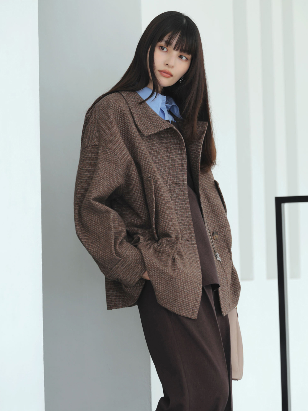 ドロストペプラムブルゾン サブ画像