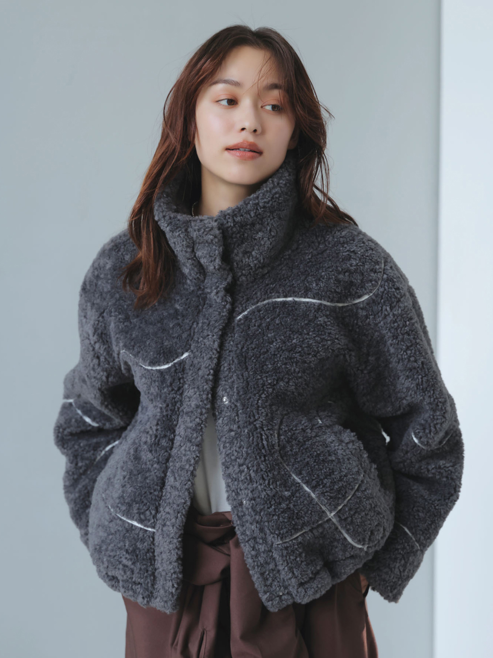 ジャガードボアブルゾン サブ画像