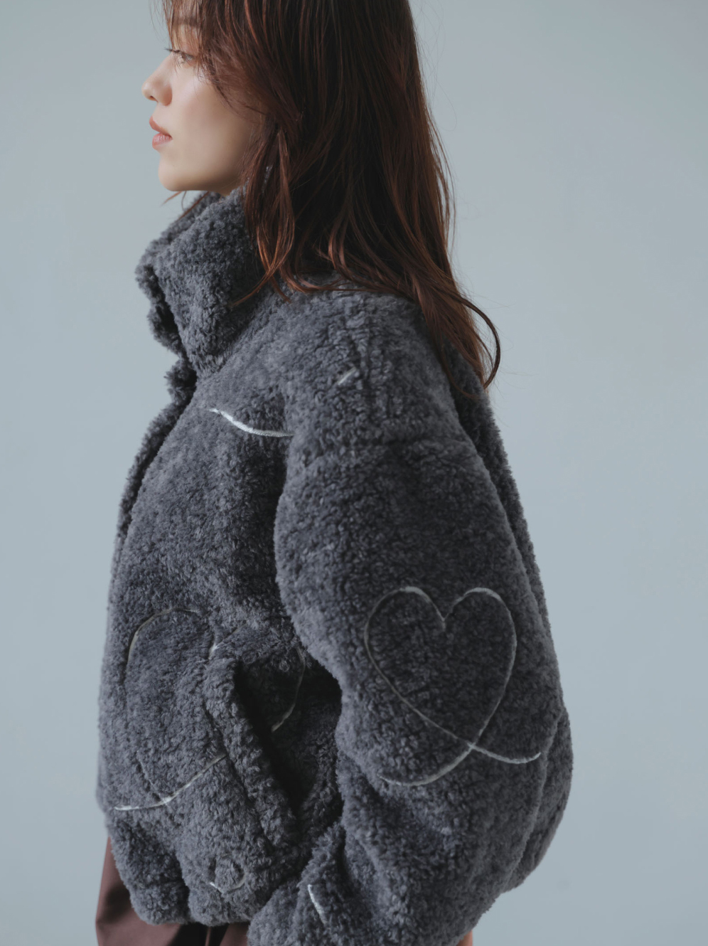 ジャガードボアブルゾン サブ画像2