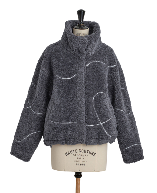 ジャガードボアブルゾン