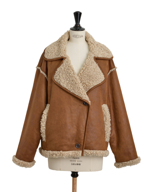 フェイクムートンブルゾン