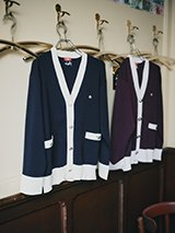 BI COLOR VネックKNITカーディガン